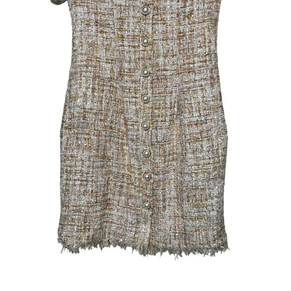 foxiedox Tweed Puff-Sleeve Sheath Dress size XS - Picture 3 of 7